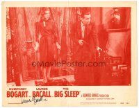 3z028 BIG SLEEP signed LC #6 R56 by Lauren Bacall, who's with Humphrey Bogart!