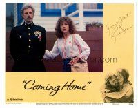 3z039 COMING HOME signed LC #3 '78 by Bruce Dern, who's in uniform with wife Jane Fonda!