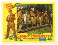 3z044 DAVY CROCKETT, KING OF THE WILD FRONTIER signed LC #5 '55 by Buddy Ebsen, who's w/Fess Parker
