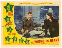 3z124 YOUNG IN HEART signed LC R44 by Douglas Fairbanks, Jr., who's smiled at by Paulette Goddard!