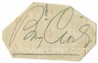 3z224 BING CROSBY signed 1.5x2.5 paper '70s can be framed and displayed with a repro still!