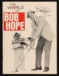 3z142BOB HOPE signed program book '80 The World of Bob Hope published by NBC, great images & info!