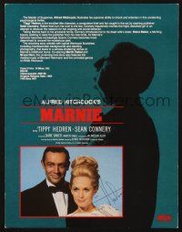 3z162 TIPPI HEDREN signed video press sheet '86 great image with Sean Connery & Alfred Hitchcock!