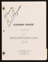 3z161 BURT REYNOLDS TV signed revised final draft script Aug 29, 1991, for episode of Evening Shade