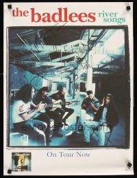 3z314 BADLEES: RIVER SONGS signed 17x22 concert poster '95 by Paul Smith, album release poster