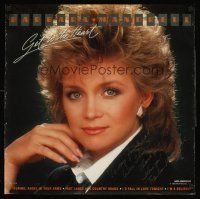 3z317 BARBARA MANDRELL: GET TO THE HEART signed 24x24 music album poster '85 by Barbara Mandrell!