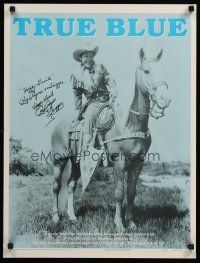3z316 ROY ROGERS INSPIRATIONAL 2-sided signed 19x25 poster '93 by Roy Rogers, he signed for Trigger!
