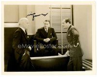 3z410 ROBERT YOUNG signed 8x10 still '32 in court between Lewis Stone & John Miljan from Unashamed!