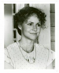 3z222 SALLY FIELD signed 3x5 index card '90s with a REPRO portrait from Places in the Heart!