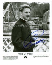 3z416 SEAN PENN signed 8x10 still '89 close up in disguise as a priest from We're No Angels!