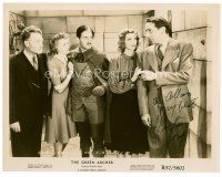 3z420 VICTOR JORY signed 8x10 still R57 close up with top cast members from The Green Archer!