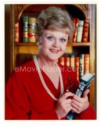 3z207 ANGELA LANSBURY signed 3x5 index card '00s includes color REPRO from Murder She Wrote!