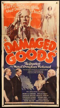 4a386 DAMAGED GOODS 3sh '37 he gave his innocent bride VD, and now he deserves to die!