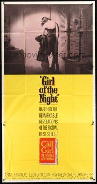4a404 GIRL OF THE NIGHT 3sh '60 prostitute Anne Francis in a sexy dress is The Call Girl!