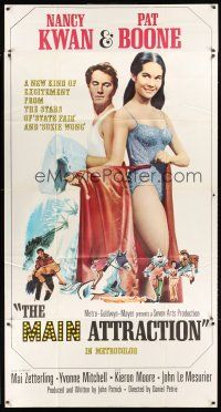 4a434 MAIN ATTRACTION 3sh '62 different image of Pat Boone lusting after sexy Nancy Kwan!