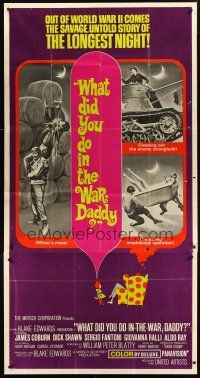 4a488 WHAT DID YOU DO IN THE WAR DADDY 3sh '66 James Coburn, Blake Edwards, different image!