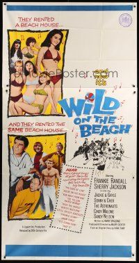 4a491 WILD ON THE BEACH 3sh '65 Frankie Randall, Sherry Jackson, Sonny & Cher, teen rock & roll!