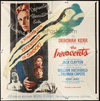 4a578 INNOCENTS 6sh '62 Deborah Kerr is outstanding in Henry James' English classic horror story!