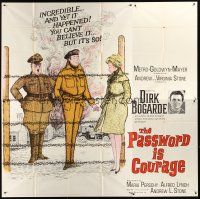 4a611 PASSWORD IS COURAGE 6sh '63 Dirk Bogarde in an English version of The Great Escape!