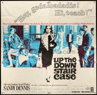 4a656 UP THE DOWN STAIRCASE 6sh '67 inner-city teacher Sandy Dennis, from Bel Kaufman novel!