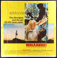 4a658 WALKABOUT int'l 6sh '71 Jenny Agutter hanging from tree, Nicolas Roeg Australian classic!
