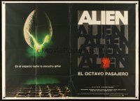 4a682 ALIEN Argentinean 43x58 '79 Ridley Scott outer space sci-fi monster classic!