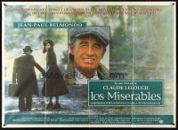 4a705 LES MISERABLES Argentinean 43x58 '95 Jean-Paul Belmondo, Claude Lelouch directed!