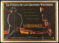 4a726 UNFORGIVEN Argentinean 43x58 '92 Clint Eastwood, Hackman, Morgan Freeman, Richard Harris!