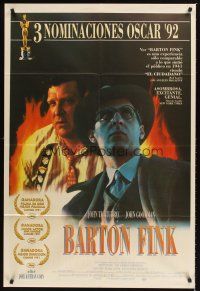 4a744 BARTON FINK Argentinean '92 Coen Brothers, close-ups of John Turturro & John Goodman!