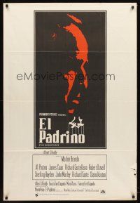 4a820 GODFATHER Argentinean '72 Marlon Brando & Al Pacino in Francis Ford Coppola crime classic!