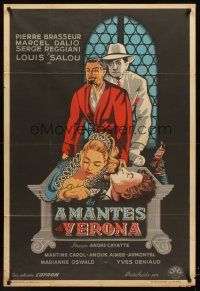 4a849 LOVERS OF VERONA Argentinean '49 Andre Cayatte's Les Amants de Verone