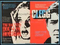 4a019 CLEGG/HORROR HOUSE British quad '70s great images from horror double-bill!
