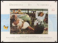 4a026 DROWNING BY NUMBERS British quad '88 Joely Richardson, directed by Peter Greenaway!