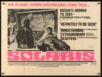 4a088 SOLARIS British quad '72 Andrei Tarkovsky's original Russian version, Solyaris!