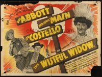 4a118 WISTFUL WIDOW OF WAGON GAP British quad '47 Bud Abbott & Lou Costello, Majorie Main!