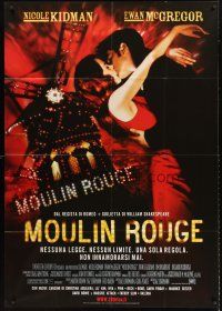 4a289 MOULIN ROUGE Italian 1p '01 sexy Nicole Kidman, Ewan McGregor, This story is about love!