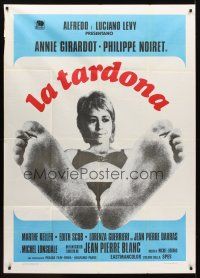 4a292 OLD MAID Italian 1p '72 La Vieille fille, great different image of near-naked Annie Girardot!