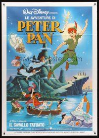 4a300 PETER PAN Italian 1p R87 Walt Disney animated cartoon fantasy classic, great art!