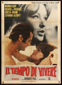 4a339 TIME TO LIVE Italian 1p '69 Le temps de vivre, Bernard Paul & sexy Marina Vlady!