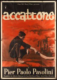 4a125 ACCATTONE Italian 2p '61 Pier Paolo Pasolini's first, pimp & prostitute neo-realism!