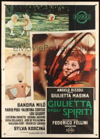 4a156 JULIET OF THE SPIRITS Italian 2p '65 Federico Fellini's Giulietta degli Spiriti, Masina