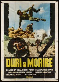 4a188 TOUGH TO KILL Italian 2p '78 Joe D'Amato's Duri a morire, cool war image!
