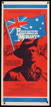 4b149 BREAKER MORANT Aust daybill '80 Bruce Beresford classic Aussie war movie!