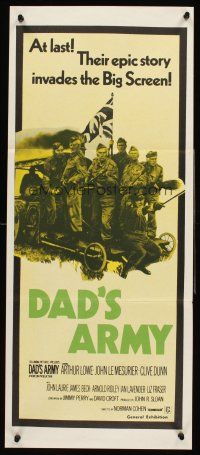 4b181 DAD'S ARMY Aust daybill '71 English World War II comedy from the TV series!