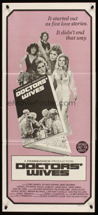 4b197 DOCTORS' WIVES Aust daybill '71 it started as 5 love stories but it didn't end that way!