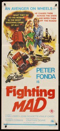 4b215 FIGHTING MAD Aust daybill '76 Jonathan Demme, different art of Peter Fonda!