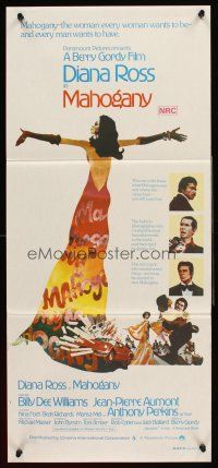 4b296 MAHOGANY Aust daybill '75 art of Diana Ross, Billy Dee Williams, Anthony Perkins & Aumont!
