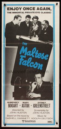 4b297 MALTESE FALCON Aust daybill R80s Humphrey Bogart, Peter Lorre, directed by John Huston!