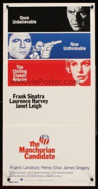 4b301 MANCHURIAN CANDIDATE Aust daybill R88 Frank Sinatra, directed by John Frankenheimer!