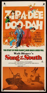 4b387 SONG OF THE SOUTH Aust daybill R80s Walt Disney, Uncle Remus, Br'er Rabbit & Br'er Bear!